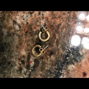 **BRAND NEW MADEWELL RAINBOW STUD HOOPS**